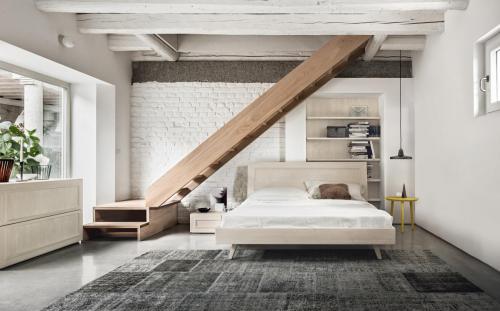 Scandola - camera da letto Maestrale in legno colore bianco