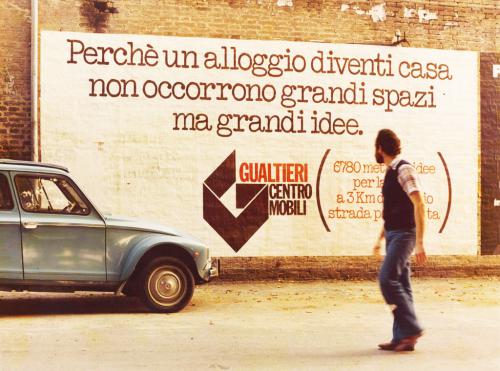 vintage adv muro uomo